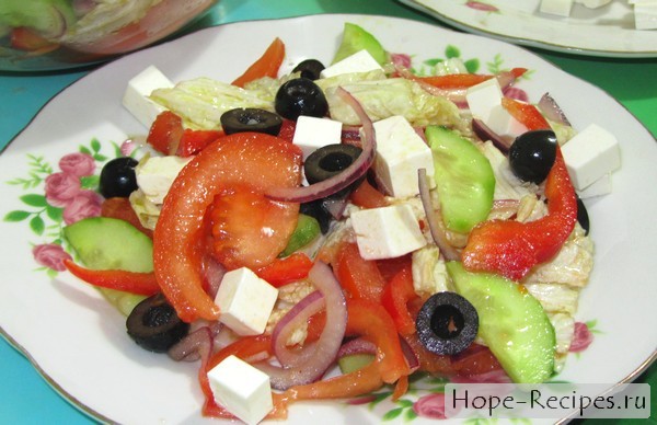 Греческий салат рецепт с фетаксой