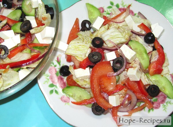 Греческий салат рецепт с фетаксой