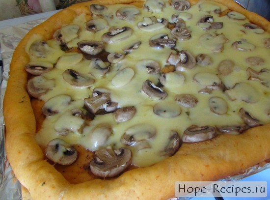 Начинка для пиццы - грибы и сыр!
