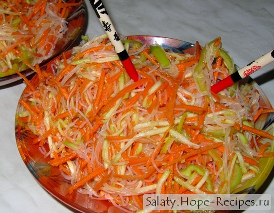 Салат из фунчезы с овощами (фоторецепт)