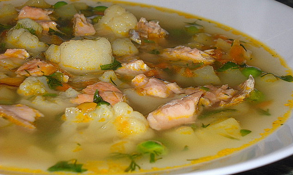 Рецепт вкусного супа из форели