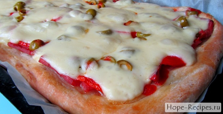 Аппетитная пицца с сыром по-итальянски - готовим сами