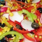Овощной вегетарианский салат Калейдоскоп
